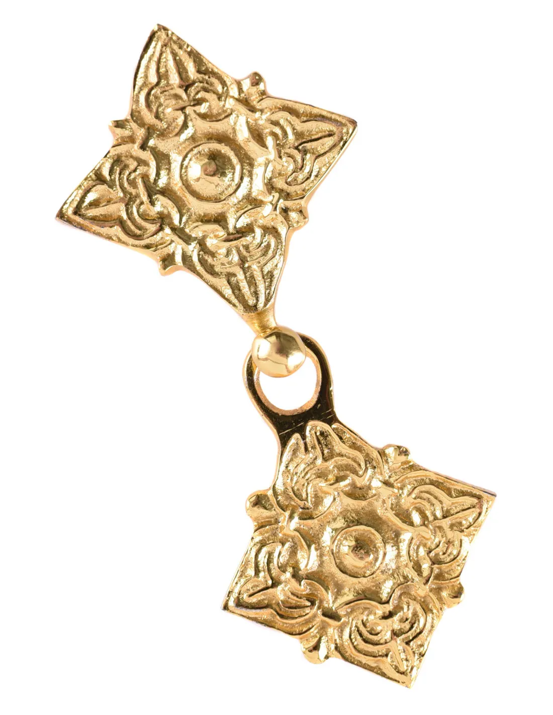 Broche vikingo de 2 piezas en latón (4,5 cm.)