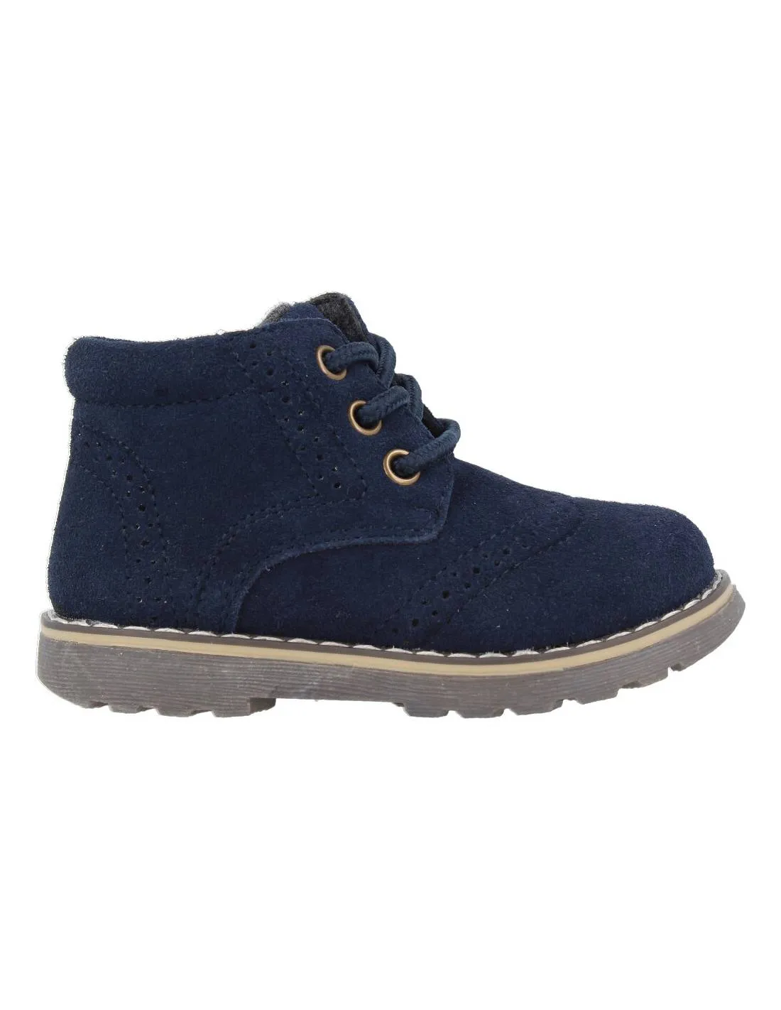 BUBBLE KIDS  BOTITA CASUAL CORDONES MARINO