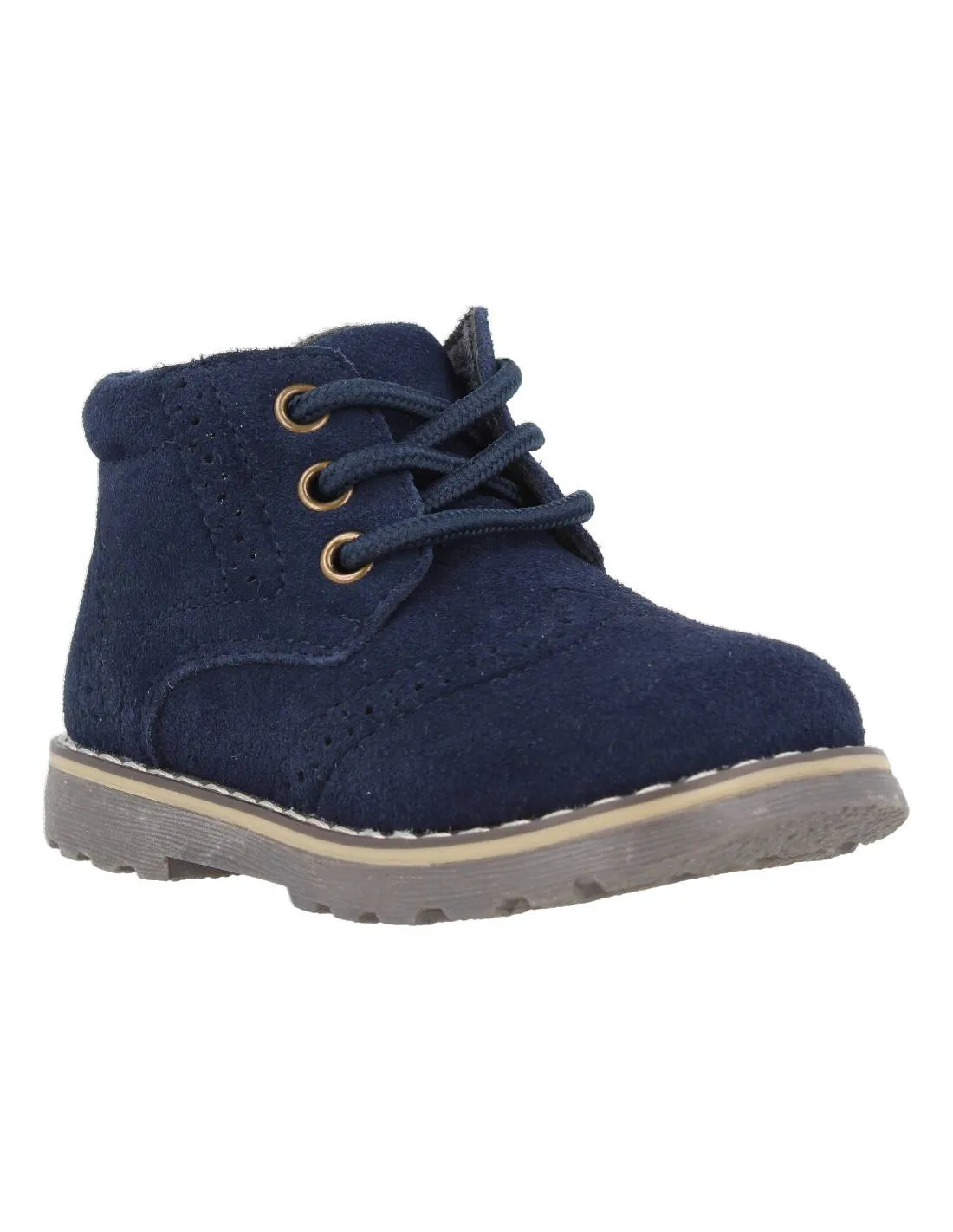 BUBBLE KIDS  BOTITA CASUAL CORDONES MARINO