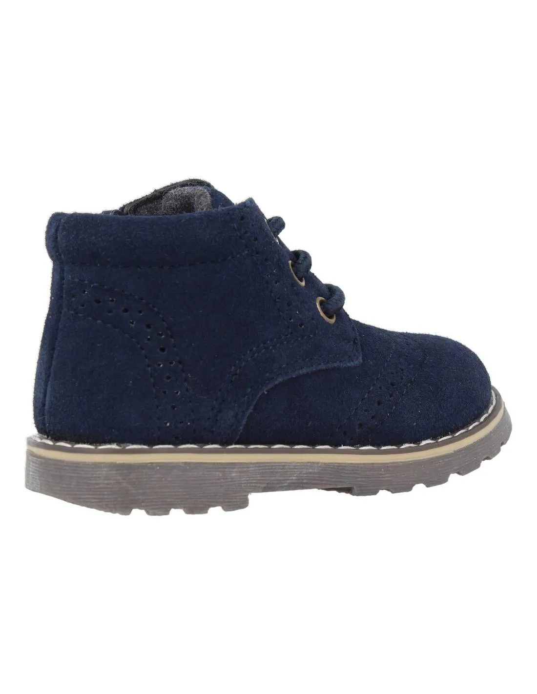 BUBBLE KIDS  BOTITA CASUAL CORDONES MARINO
