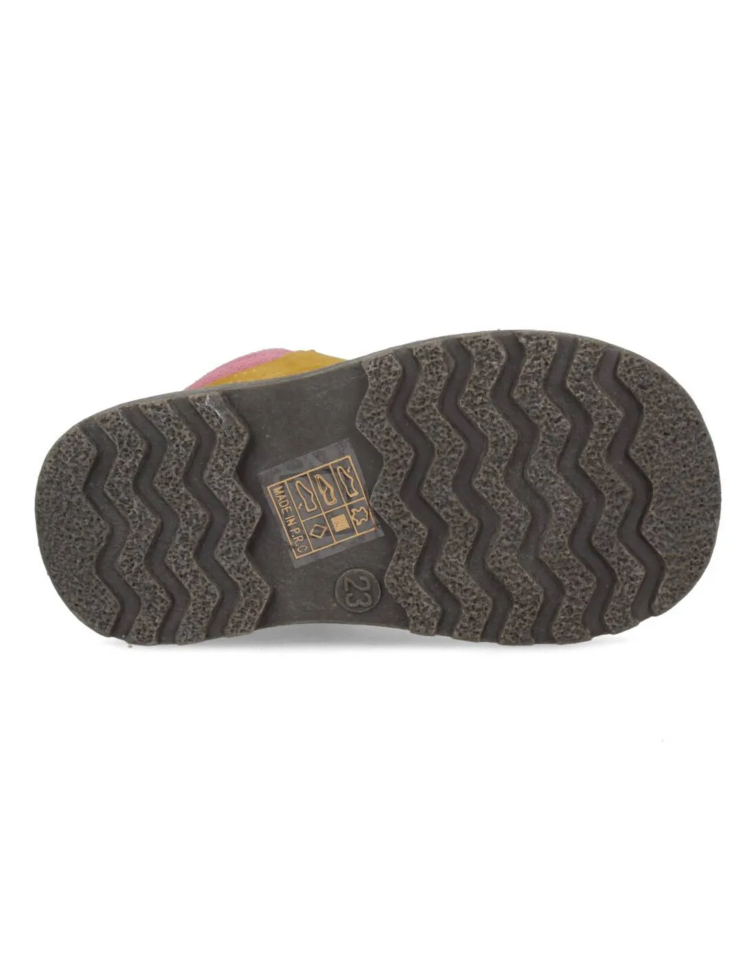 BUBBLE KIDS  BOTITA CASUAL FLEXIBLE CORDONES ROSA