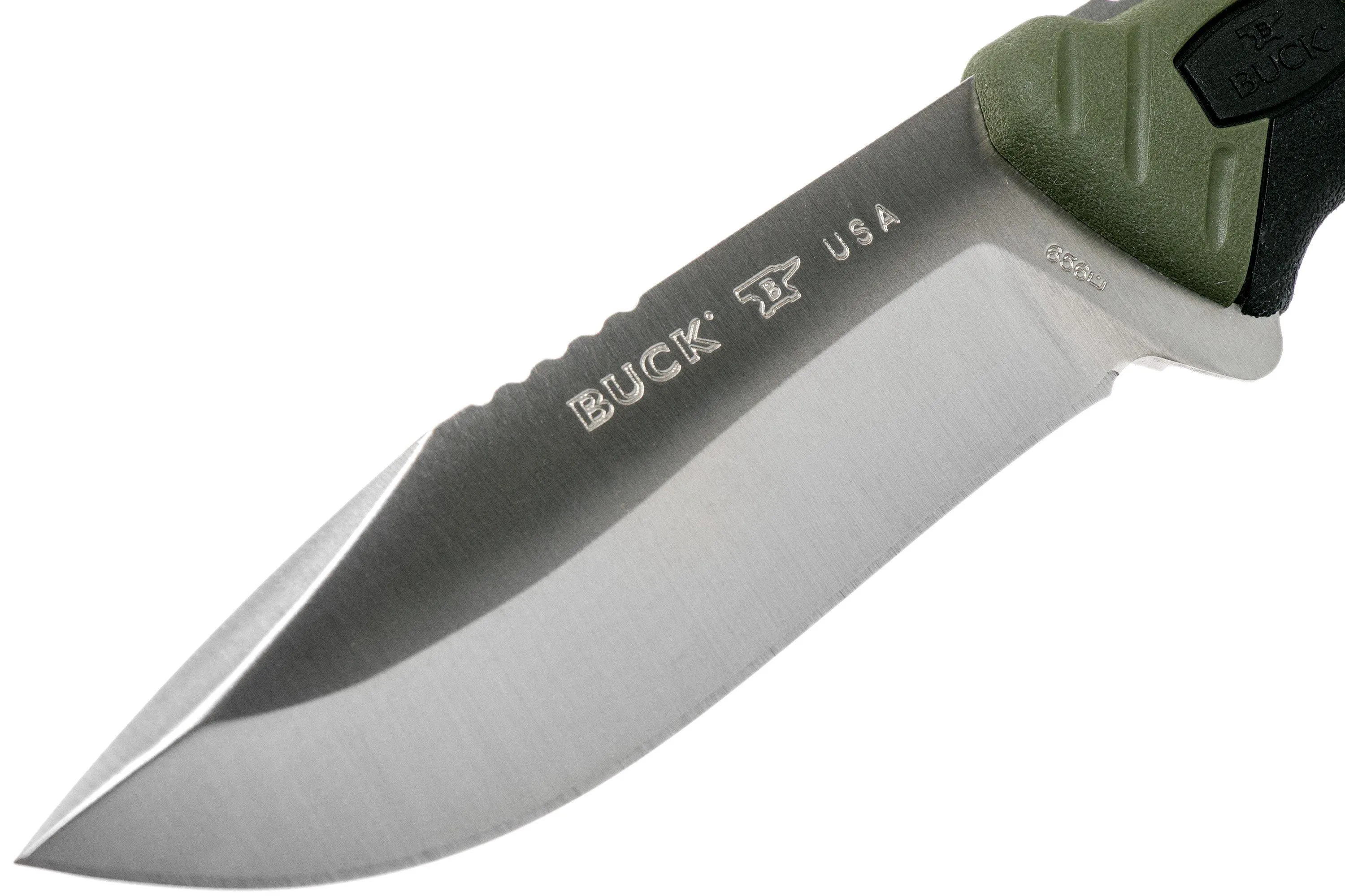 Buck Pursuit Large Green 656GRS cuchillo de caza