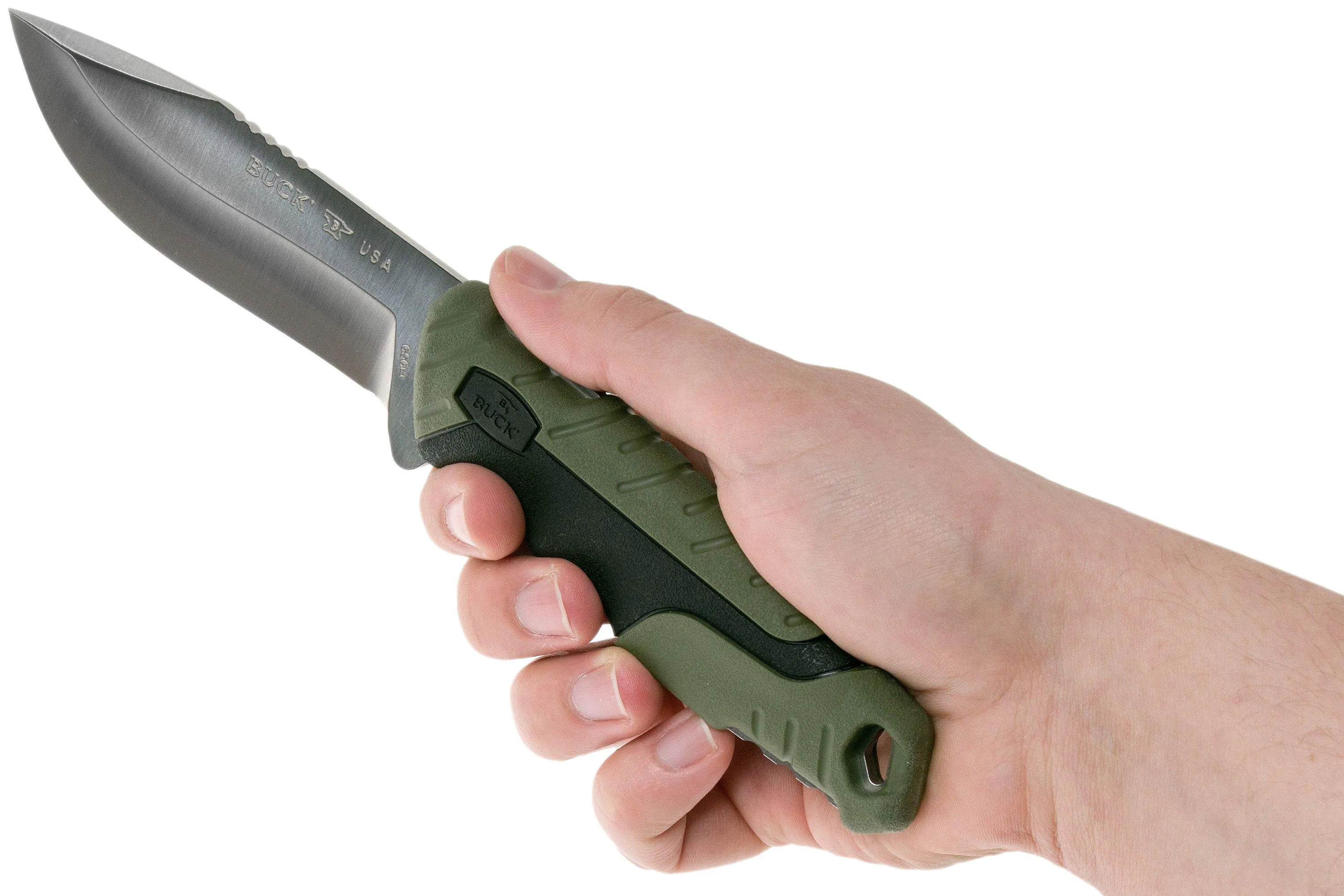 Buck Pursuit Large Green 656GRS cuchillo de caza