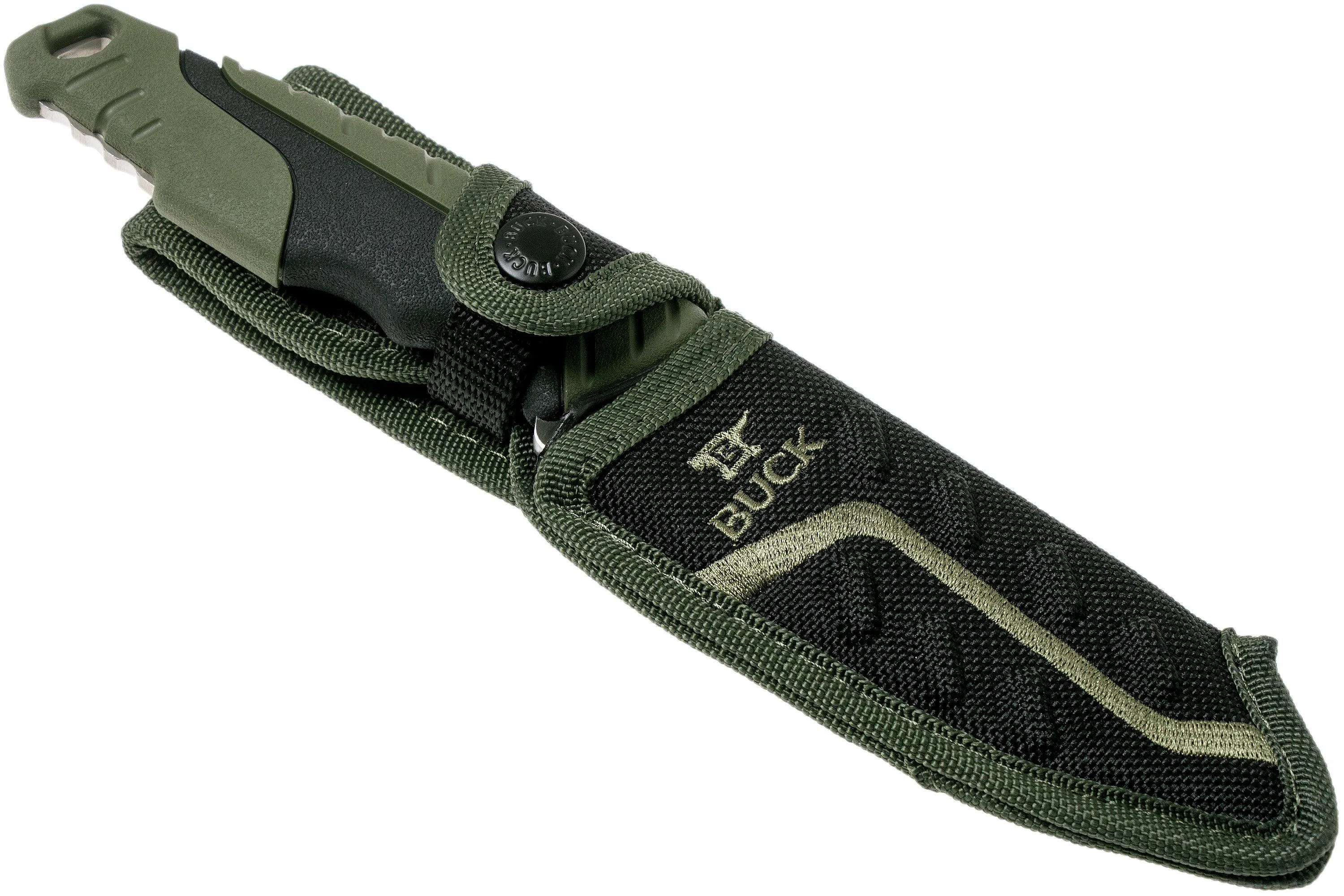 Buck Pursuit Large Green 656GRS cuchillo de caza