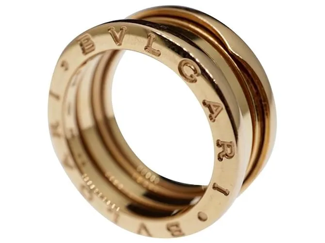Bulgari Bvlgari B.Cero1 18k oro rosa 3 Tamaño del anillo de banda 54 Herrajes de oro dorado Gold hardware 