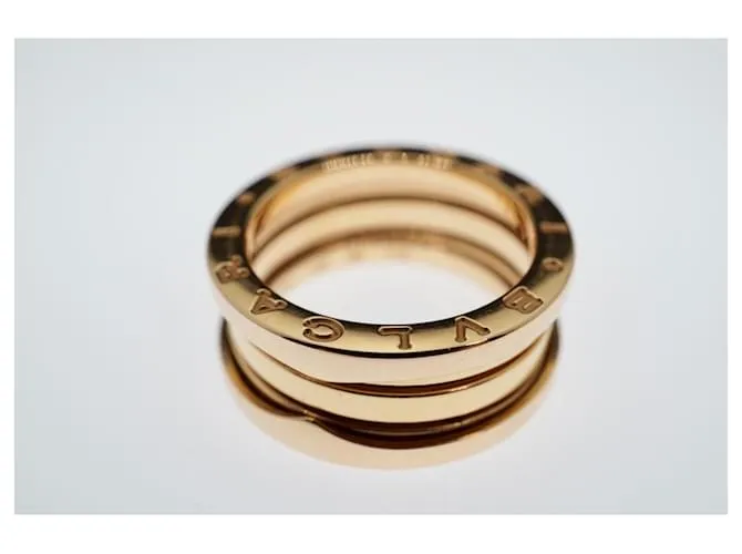 Bulgari Bvlgari B.Cero1 18k oro rosa 3 Tamaño del anillo de banda 54 Herrajes de oro dorado Gold hardware 