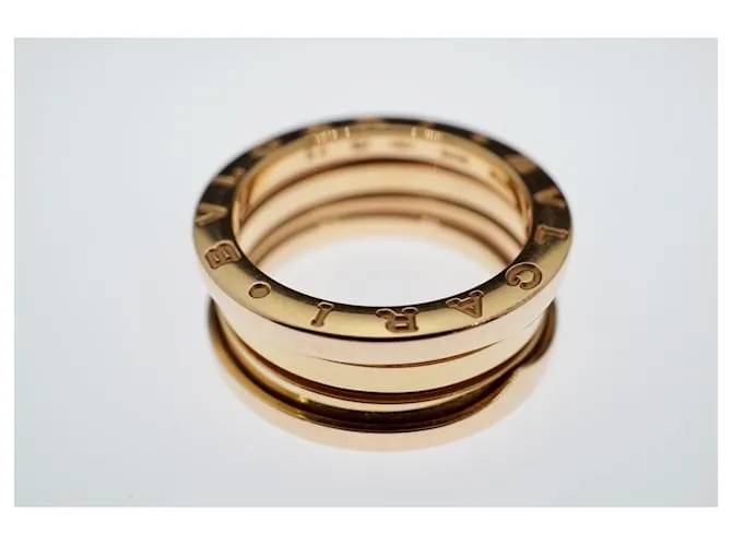 Bulgari Bvlgari B.Cero1 18k oro rosa 3 Tamaño del anillo de banda 54 Herrajes de oro dorado Gold hardware 