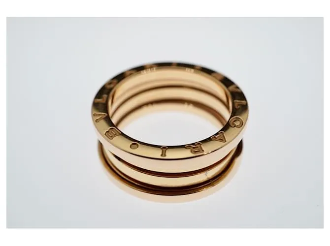 Bulgari Bvlgari B.Cero1 18k oro rosa 3 Tamaño del anillo de banda 54 Herrajes de oro dorado Gold hardware 
