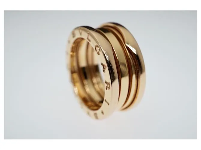 Bulgari Bvlgari B.Cero1 18k oro rosa 3 Tamaño del anillo de banda 54 Herrajes de oro dorado Gold hardware 