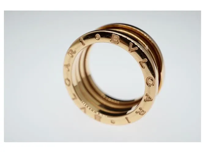 Bulgari Bvlgari B.Cero1 18k oro rosa 3 Tamaño del anillo de banda 54 Herrajes de oro dorado Gold hardware 