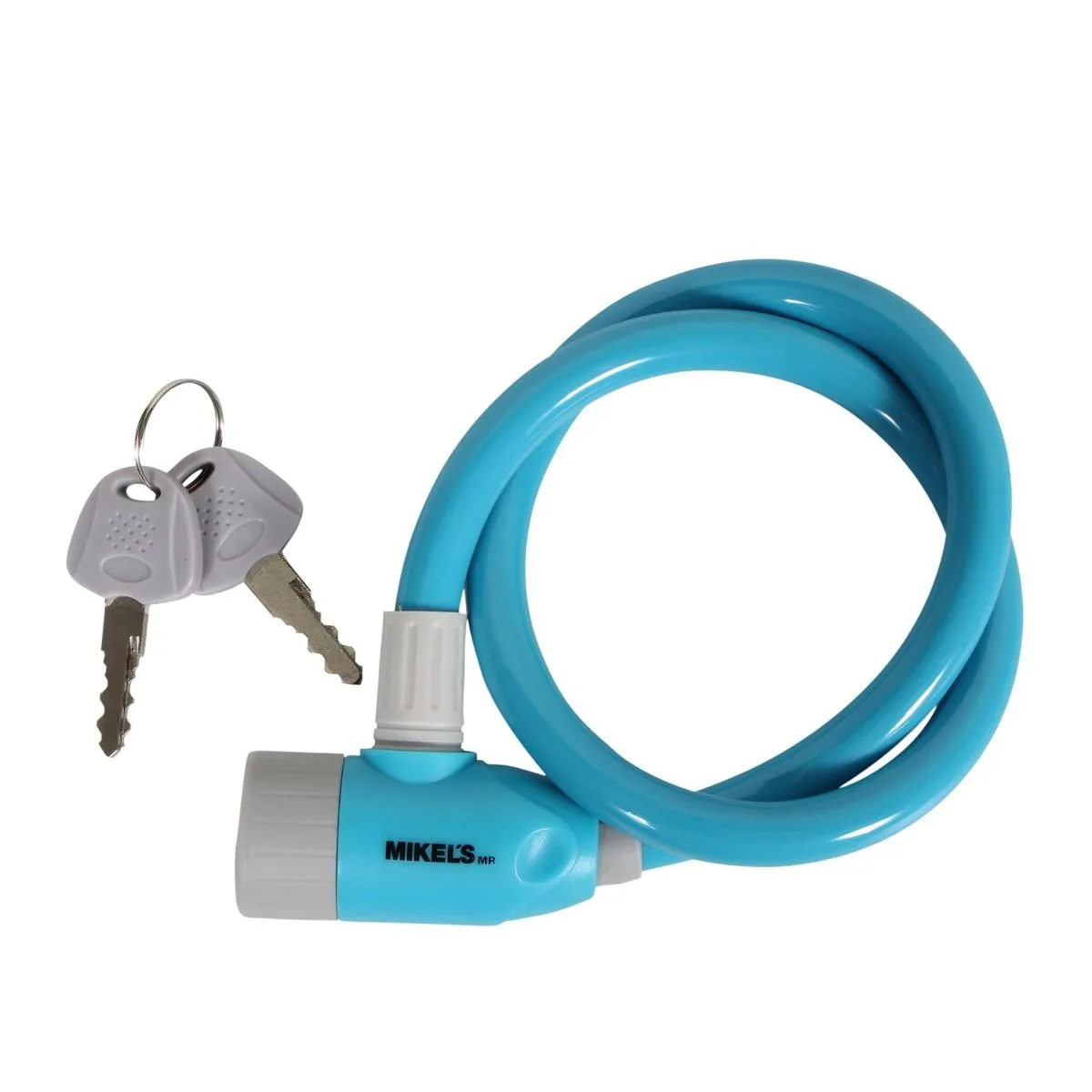 CABLE CANDADO FLEXIBLE DE ACERO PARA NIñO MARCA MIKELS CCA65