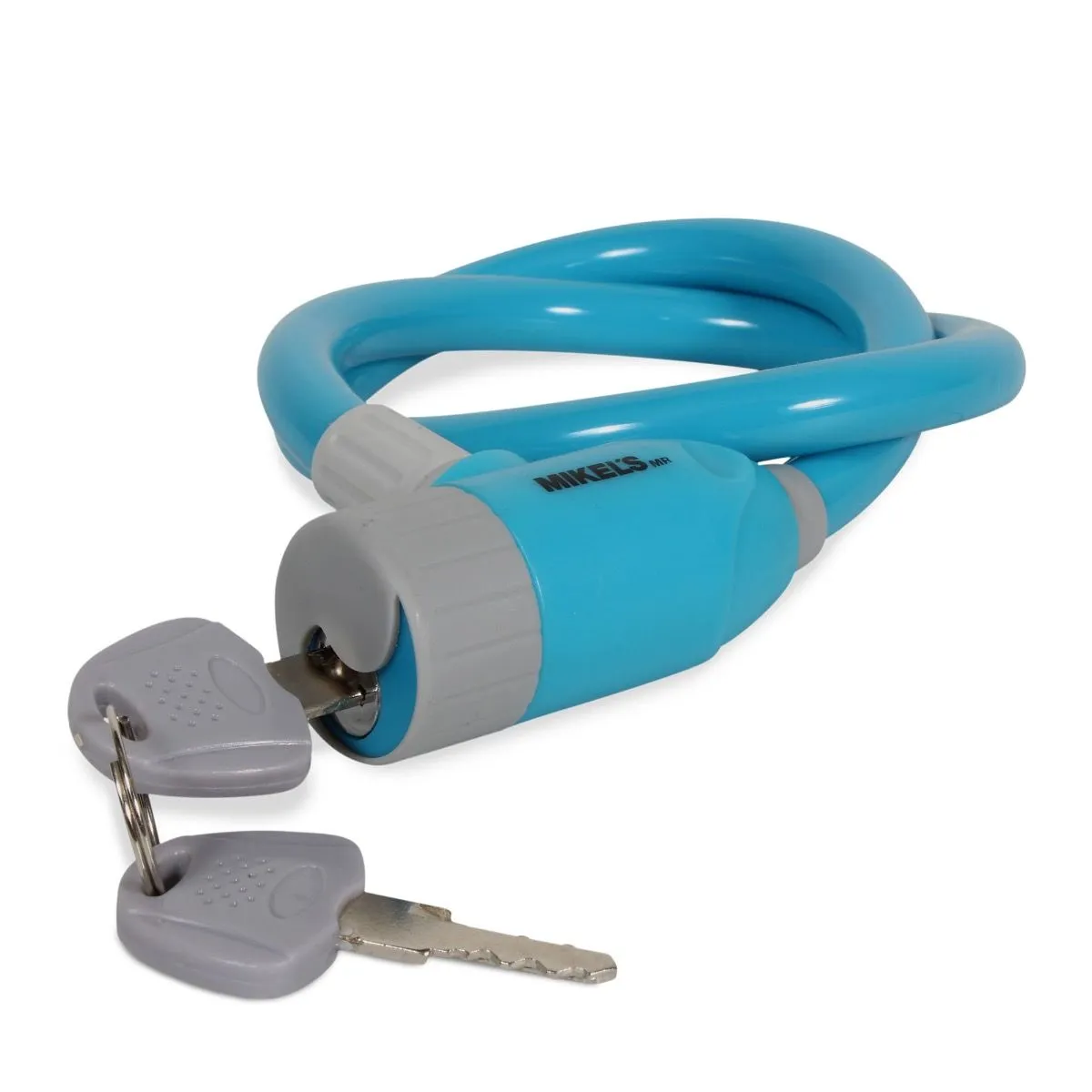 CABLE CANDADO FLEXIBLE DE ACERO PARA NIñO MARCA MIKELS CCA65