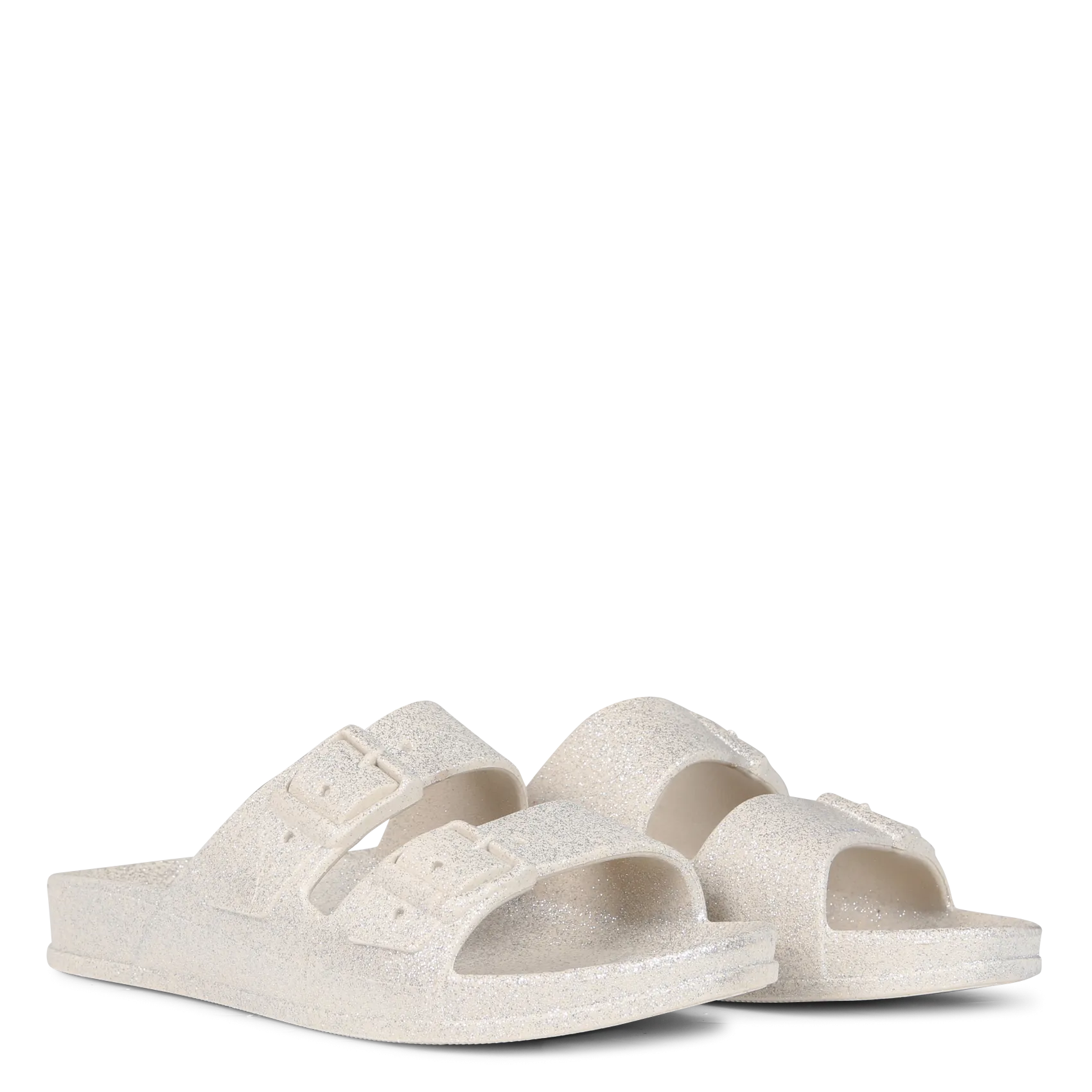 CACATOES DO BRASIL CARIOCA  SANDALIAS PLANAS CON HEBILLA EN BLANCO