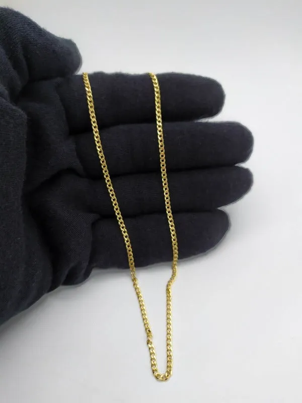 Cadena oro 18k cubana mujer