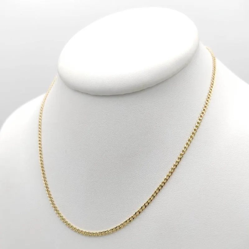 Cadena oro 18k cubana mujer