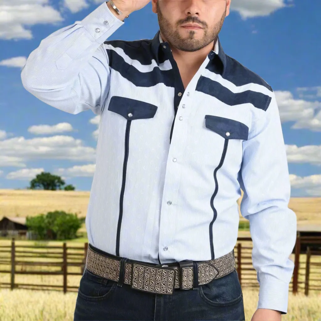 CAMISA VAQUERA PARA HOMBRE TMWD0943  WESTERN SHIRT