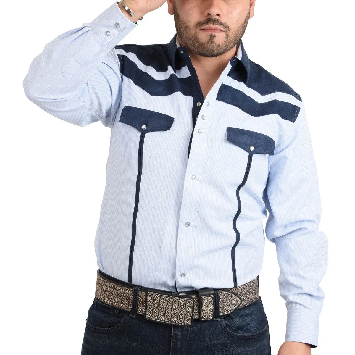 CAMISA VAQUERA PARA HOMBRE TMWD0943  WESTERN SHIRT