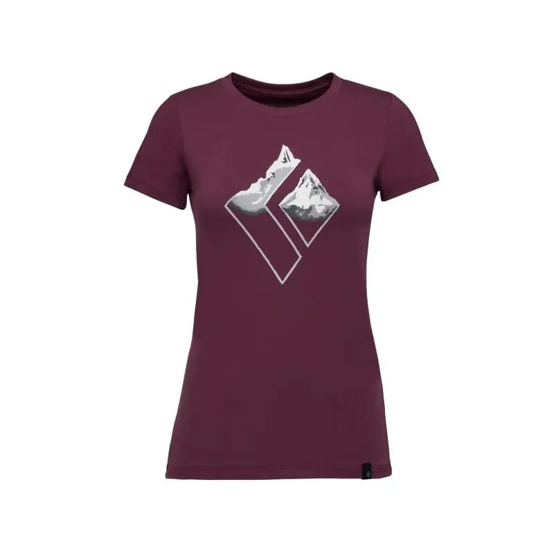Camiseta Black Diamond W Mountain Logo Tee (Blackberry) Mujer