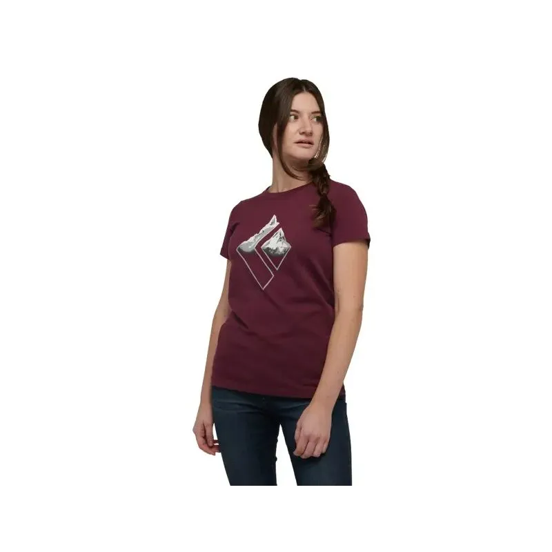 Camiseta Black Diamond W Mountain Logo Tee (Blackberry) Mujer
