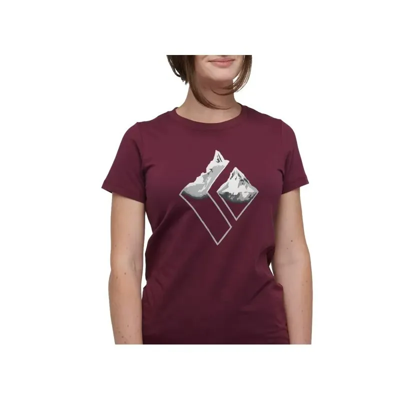 Camiseta Black Diamond W Mountain Logo Tee (Blackberry) Mujer