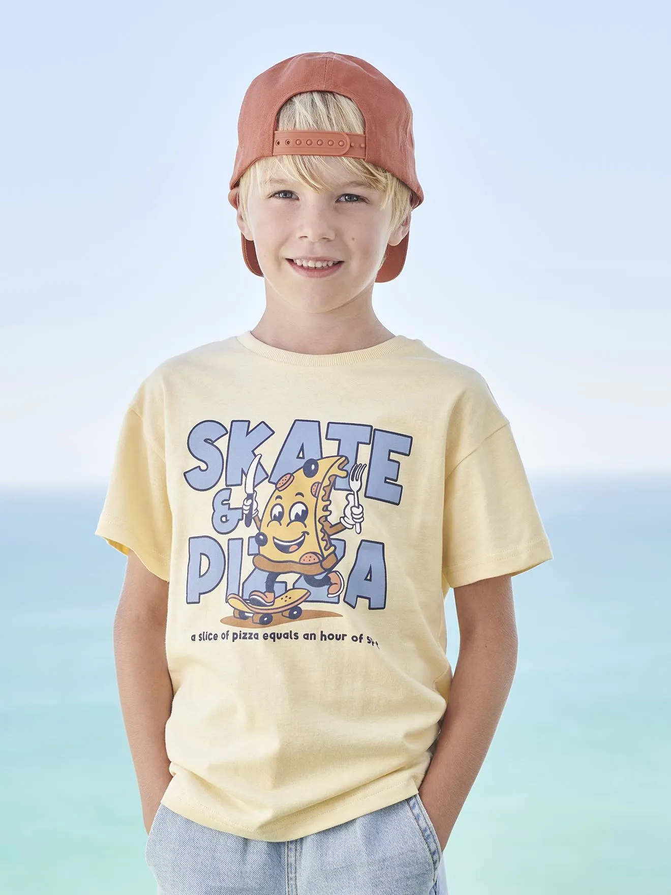Camiseta con motivo mascota para niño