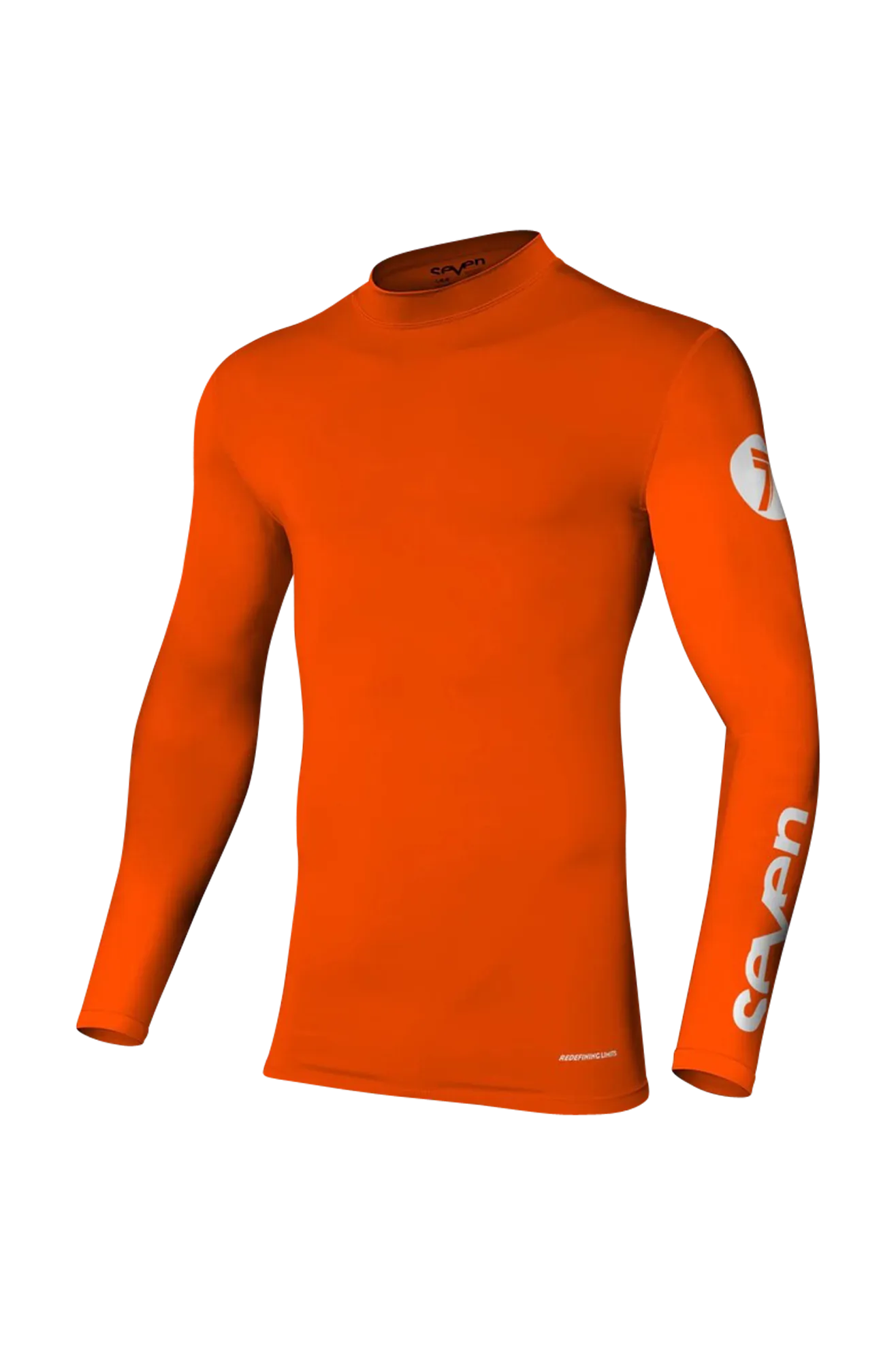 Camiseta de Cross Niño Seven Zero Compression Naranja Fluo 