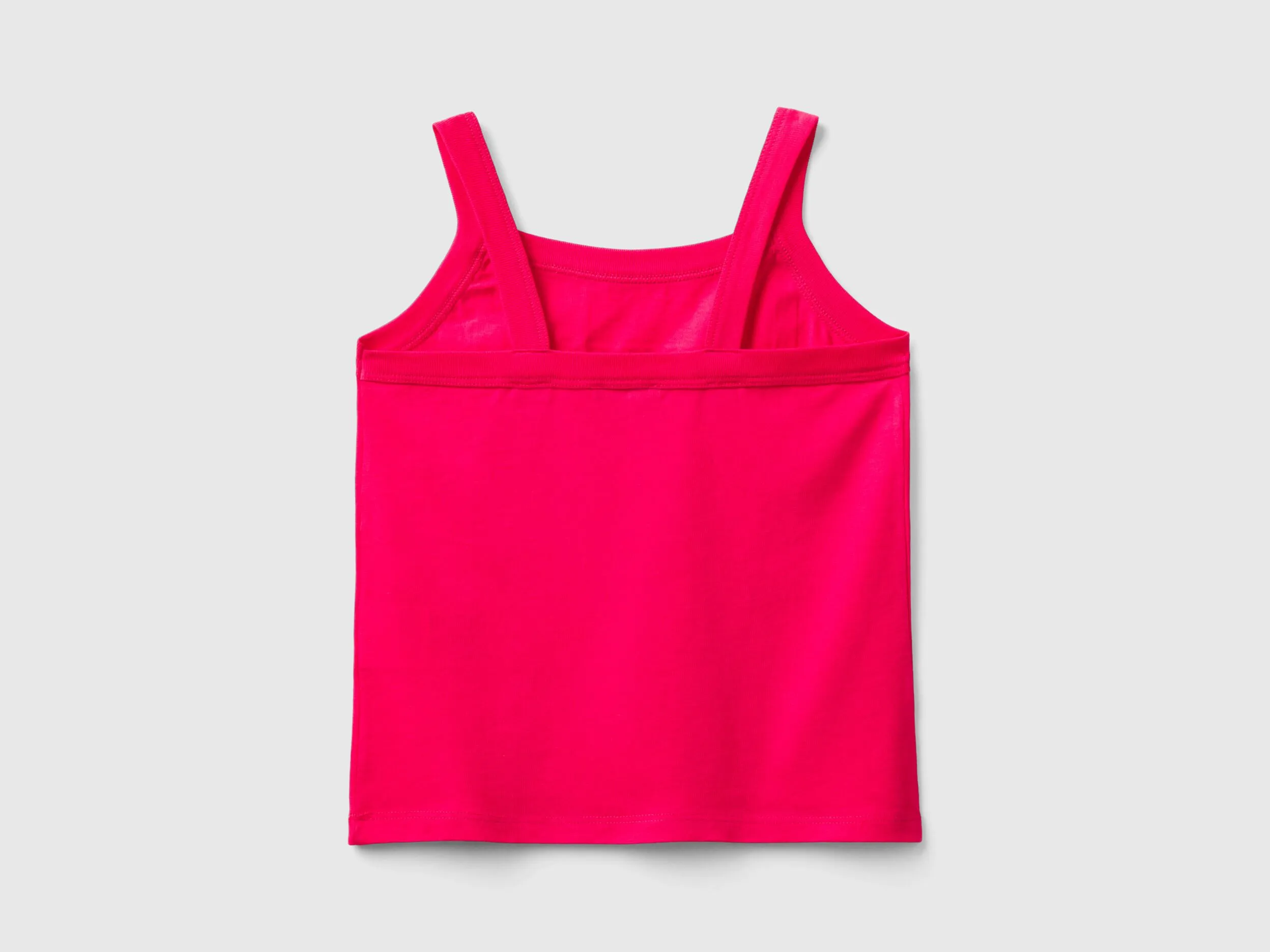 Camiseta de tirantes con estampado de logotipo de glitter