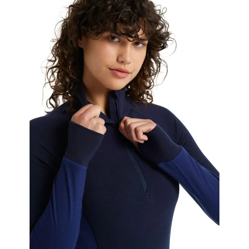 Camiseta técnica de manga larga para mujer Icebreaker BodyfitZONE 260 Zone (Midnight Navy/ Royal Navy)
