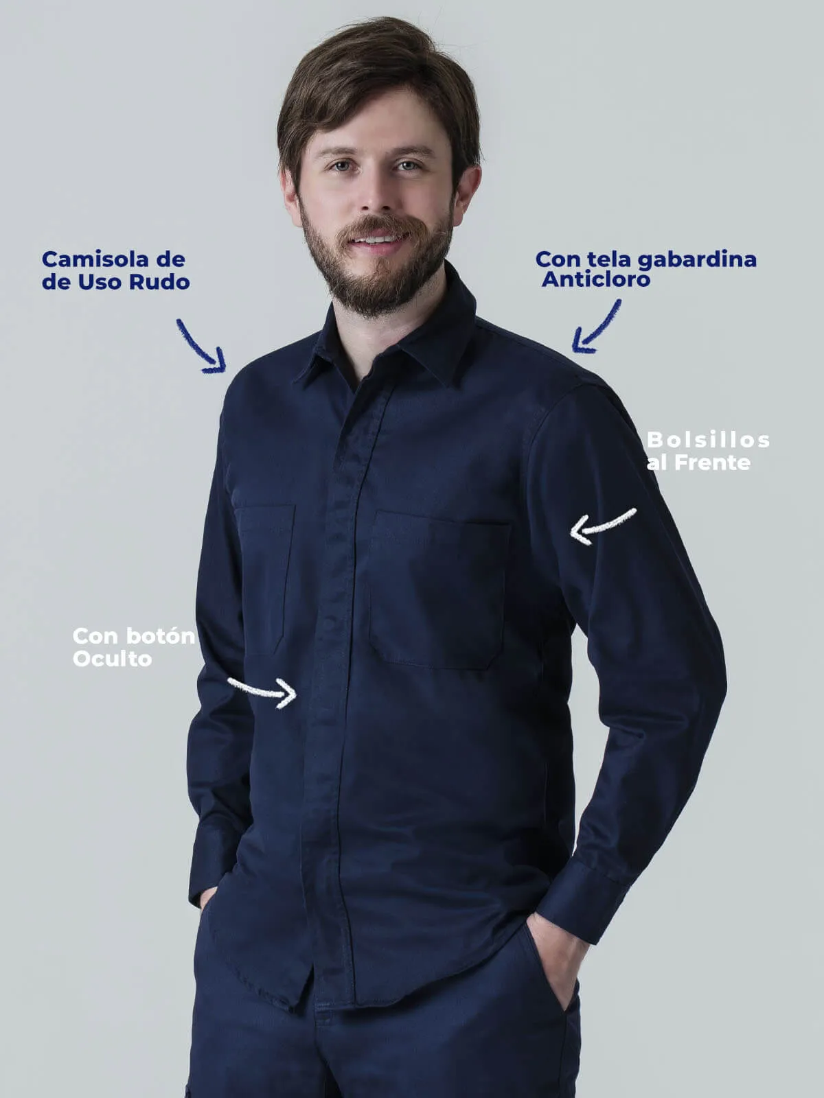 Camisola de Trabajo Grupo México Caballero
