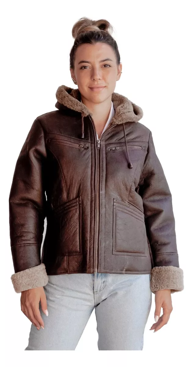 CAMPERA DE CUERO DE OVEJA DE MUJER  MODELO: 106 NAPA