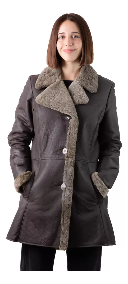 CAMPERA DE CUERO DE OVEJA DE MUJER  MODELO: SOL