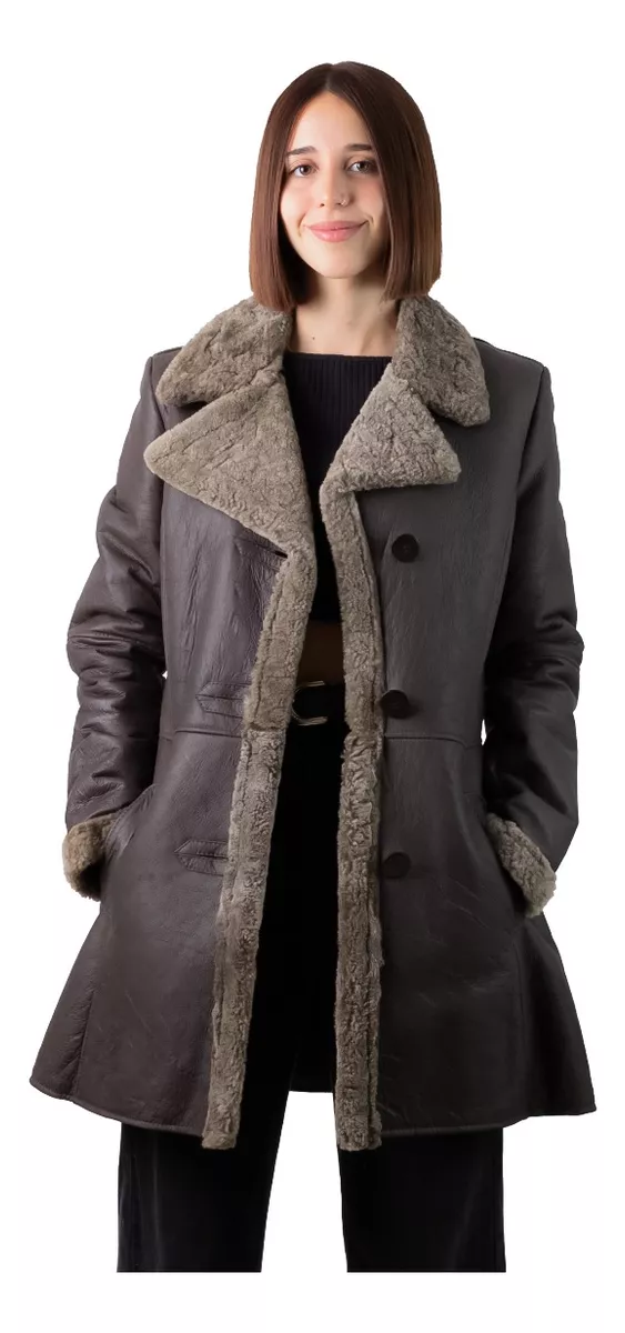 CAMPERA DE CUERO DE OVEJA DE MUJER  MODELO: SOL