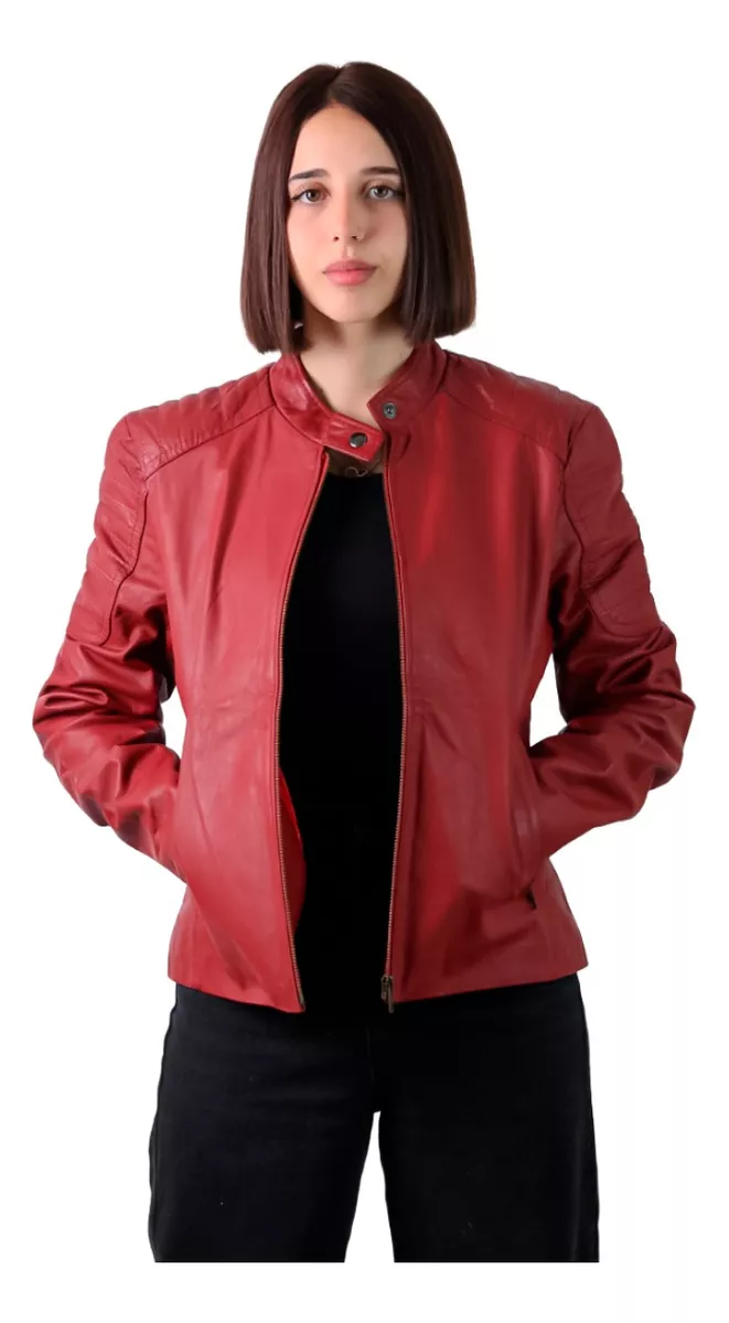 CAMPERA DE CUERO VACUNO 100% LEGITIMO DE MUJER  ART: LORE