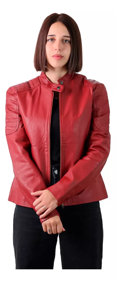 CAMPERA DE CUERO VACUNO 100% LEGITIMO DE MUJER  ART: LORE