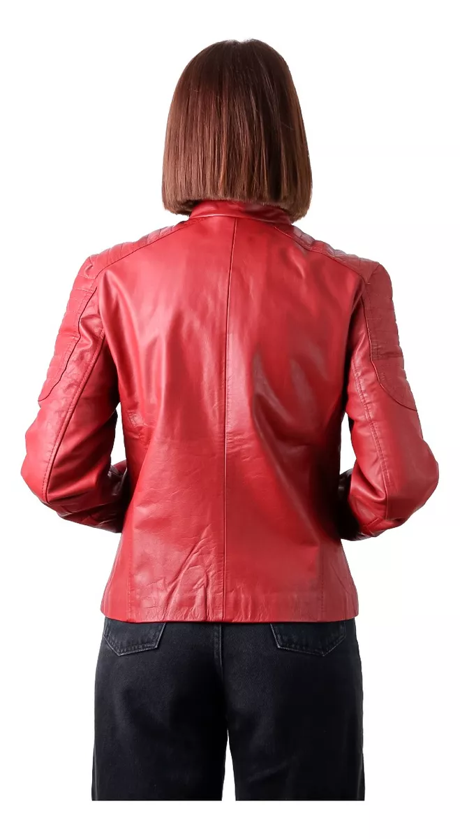 CAMPERA DE CUERO VACUNO 100% LEGITIMO DE MUJER  ART: LORE