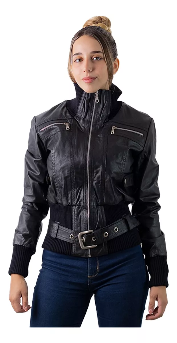 CAMPERA DE CUERO VACUNO DE MUJER 100% LEGITIMO  ART: 01