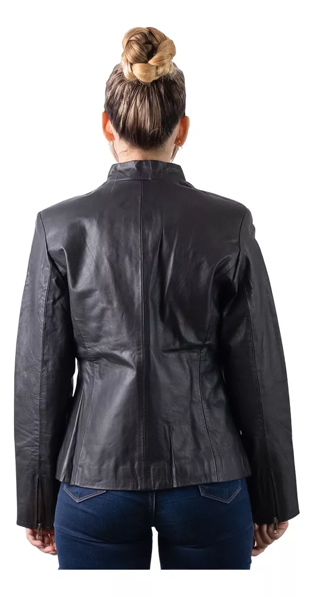 CAMPERA DE CUERO VACUNO DE MUJER  MODELO: 016