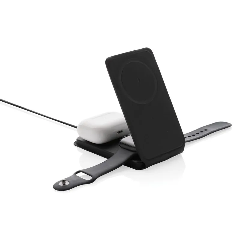 Cargador inalámbrico magnético Swiss Peak rPU Mias