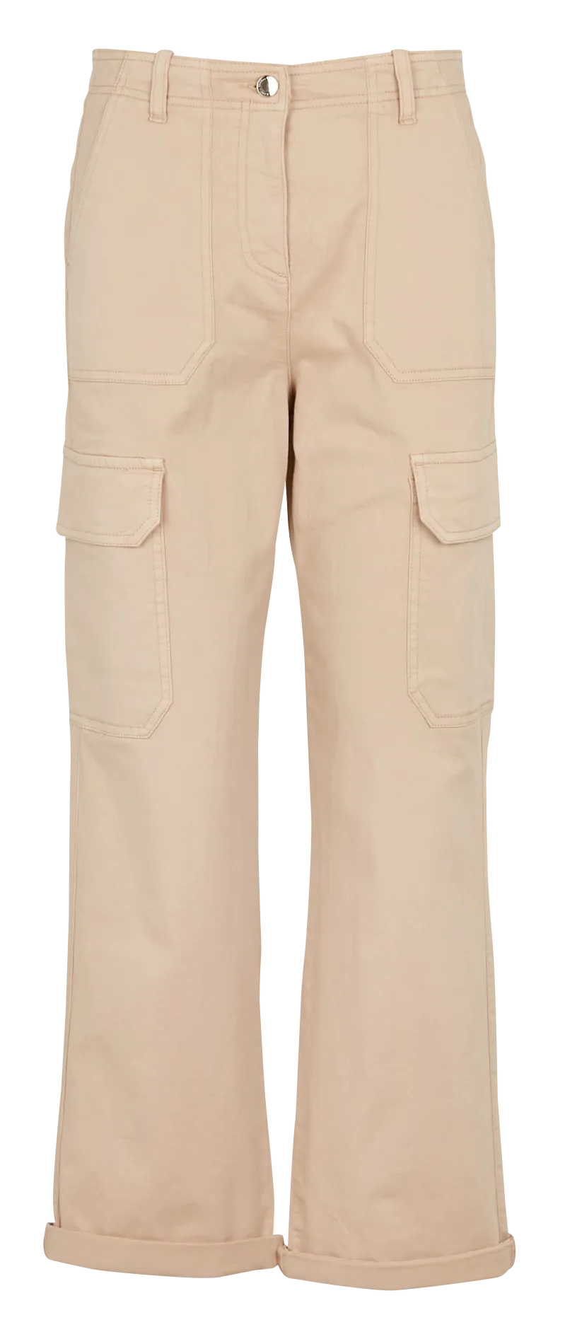 CAROLL PARKS  PANTALóN RECTO DE MEZCLA DE ALGODóN EN MARRON