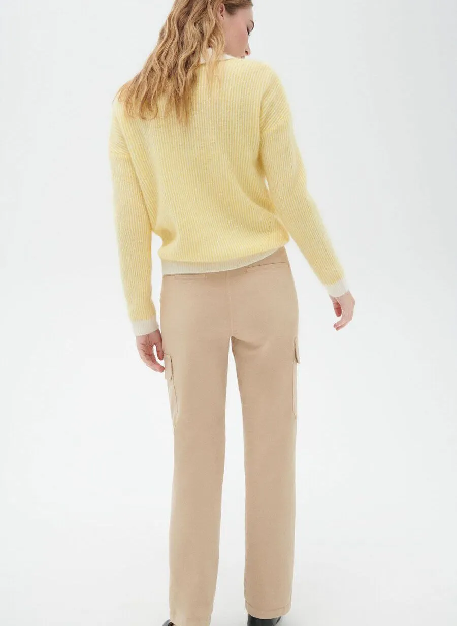 CAROLL PARKS  PANTALóN RECTO DE MEZCLA DE ALGODóN EN MARRON