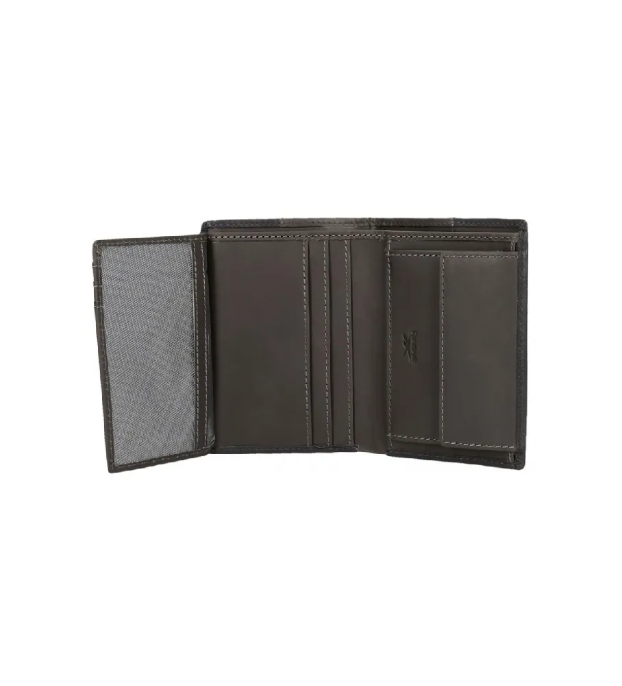 Cartera Reebok Club vertical con monedero marino