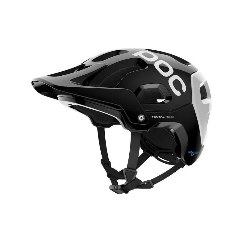 Casco Bike Poc Tectal Race Spin (negro uranio/blanco hidrógeno)