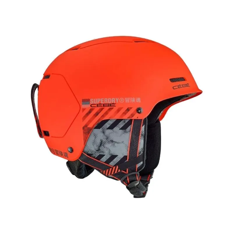 Casco de esquí Cébé Pow X Superdry (Bold Orange Marble)