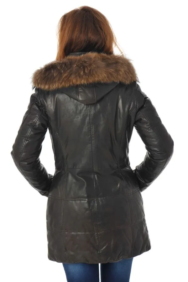 Cazadora Mujeres Rose Garden Apene Fur Sheep Aosta Reddish Brown Fourrure Fauve