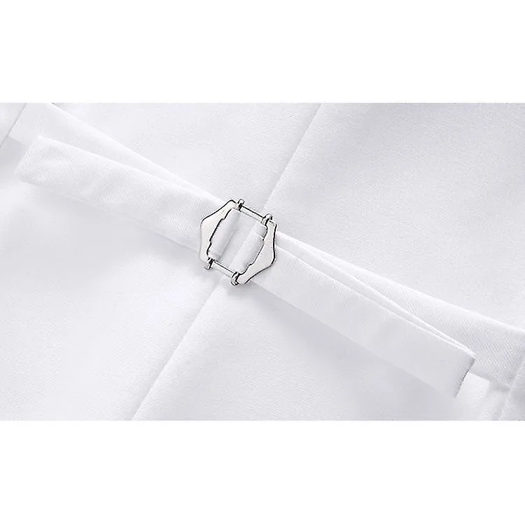 Chaleco de traje de negocios clásico para hombres, chaleco de esmoquin de ajuste regular