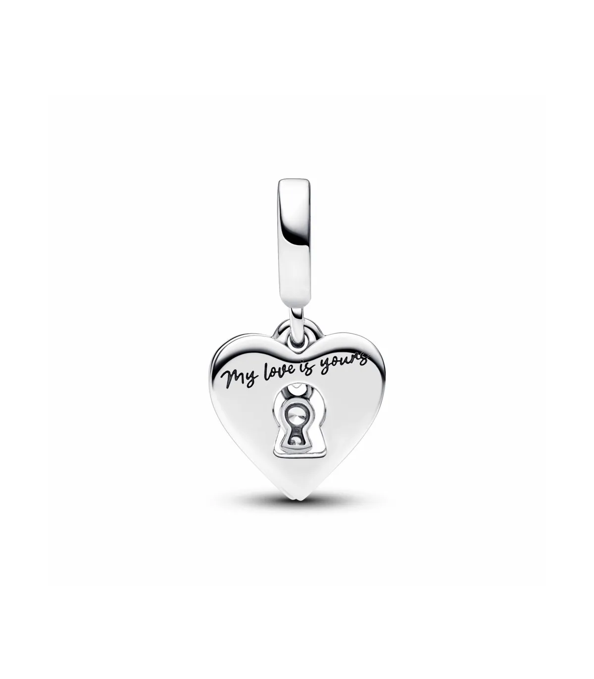 CHARM COLGANTE PANDORA DOBLE CORAZóN ROJO Y CERRADURA  793119C01
