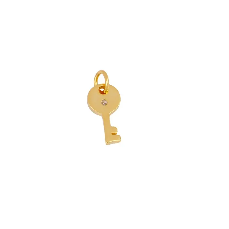 Charm Key Circonita Oro