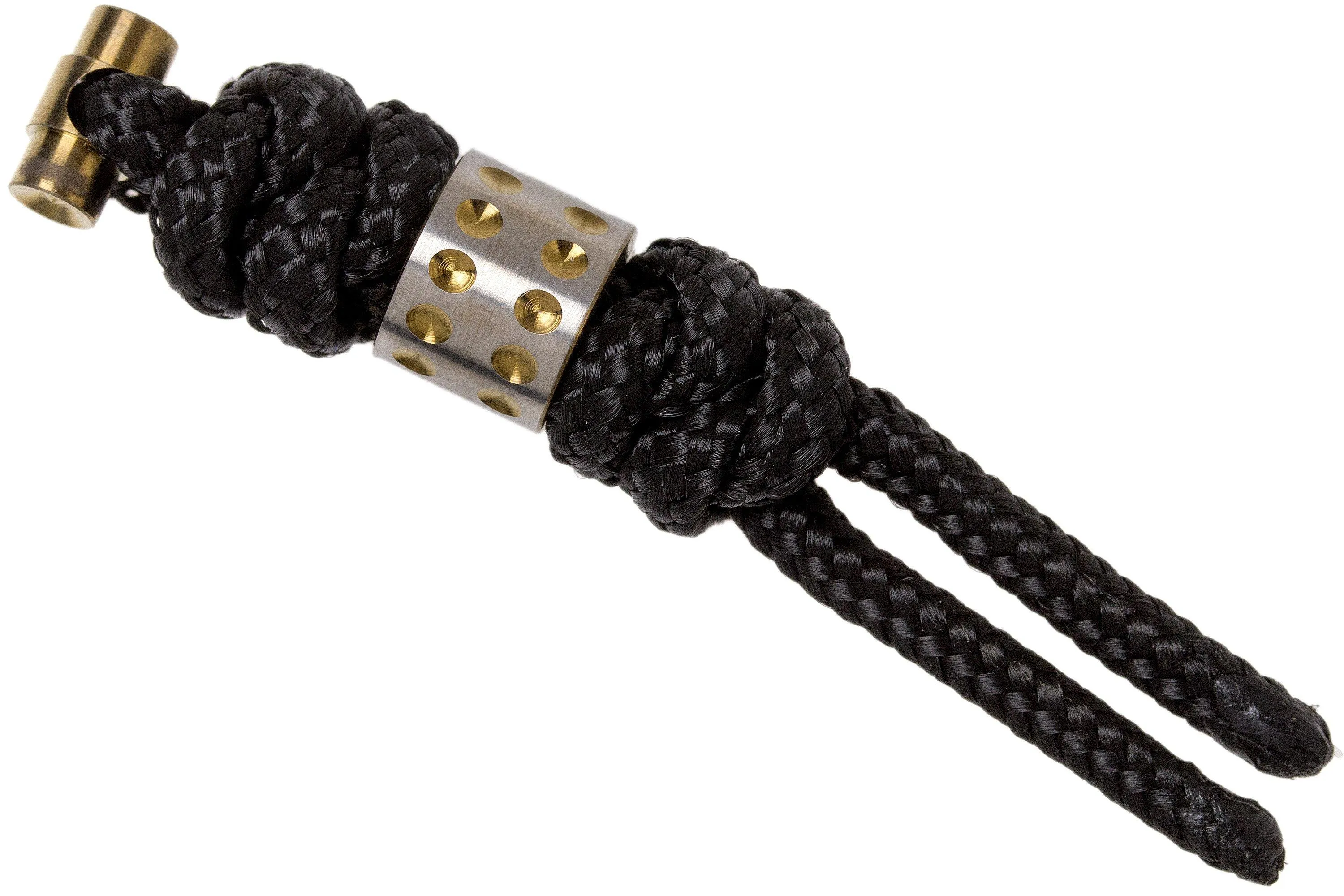 CHRIS REEVE SMALL SEBENZA LANYARD CON ABALORIOS DE PUNTOS NEGRO/DORADO S317010