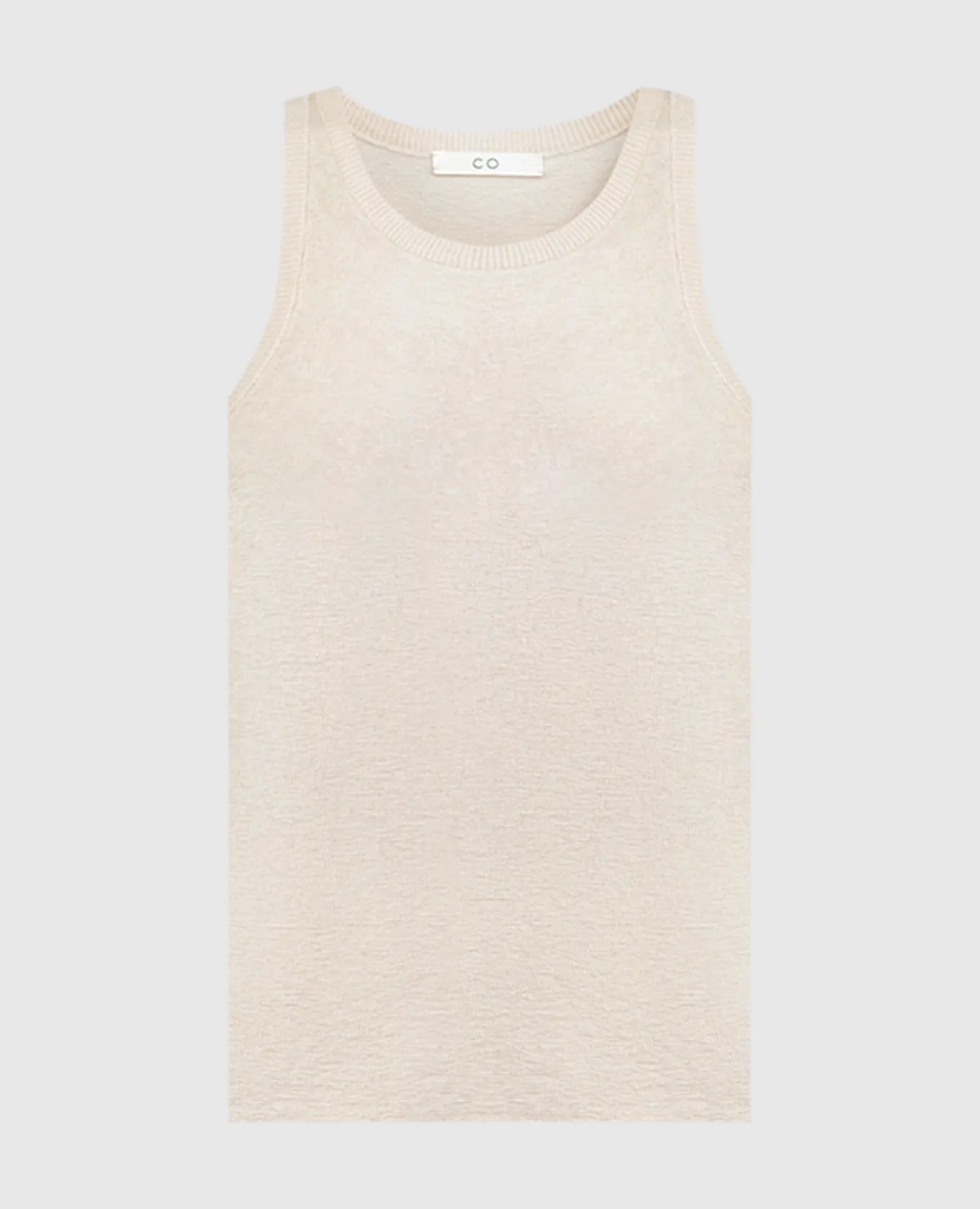 CO Pink cashmere ribbed top