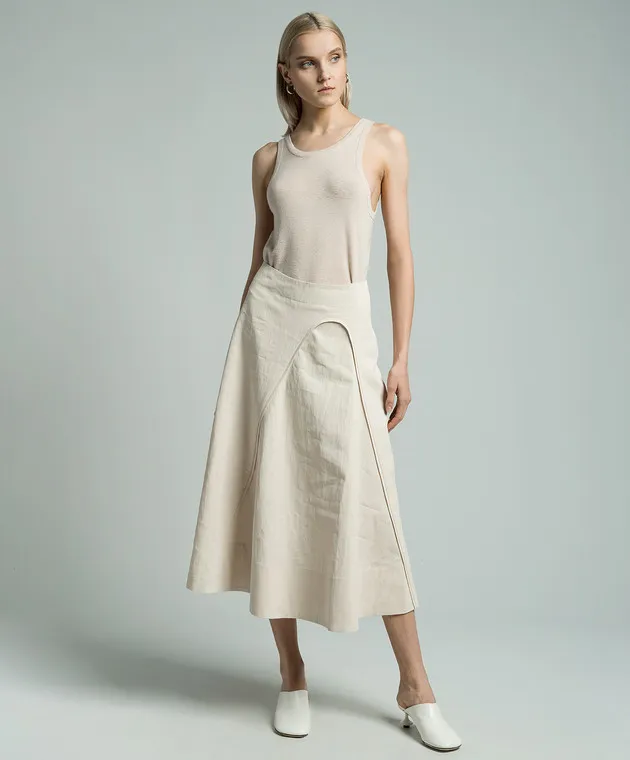 CO Pink cashmere ribbed top